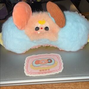 Baby Three Plush Eye Mask - Moon Monkey